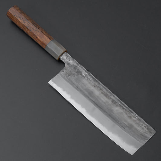 Jiro Tsuchime Wa Nakiri 180mm Taihei Tagayasan Handle (Discounted/ #493) - HITOHIRA