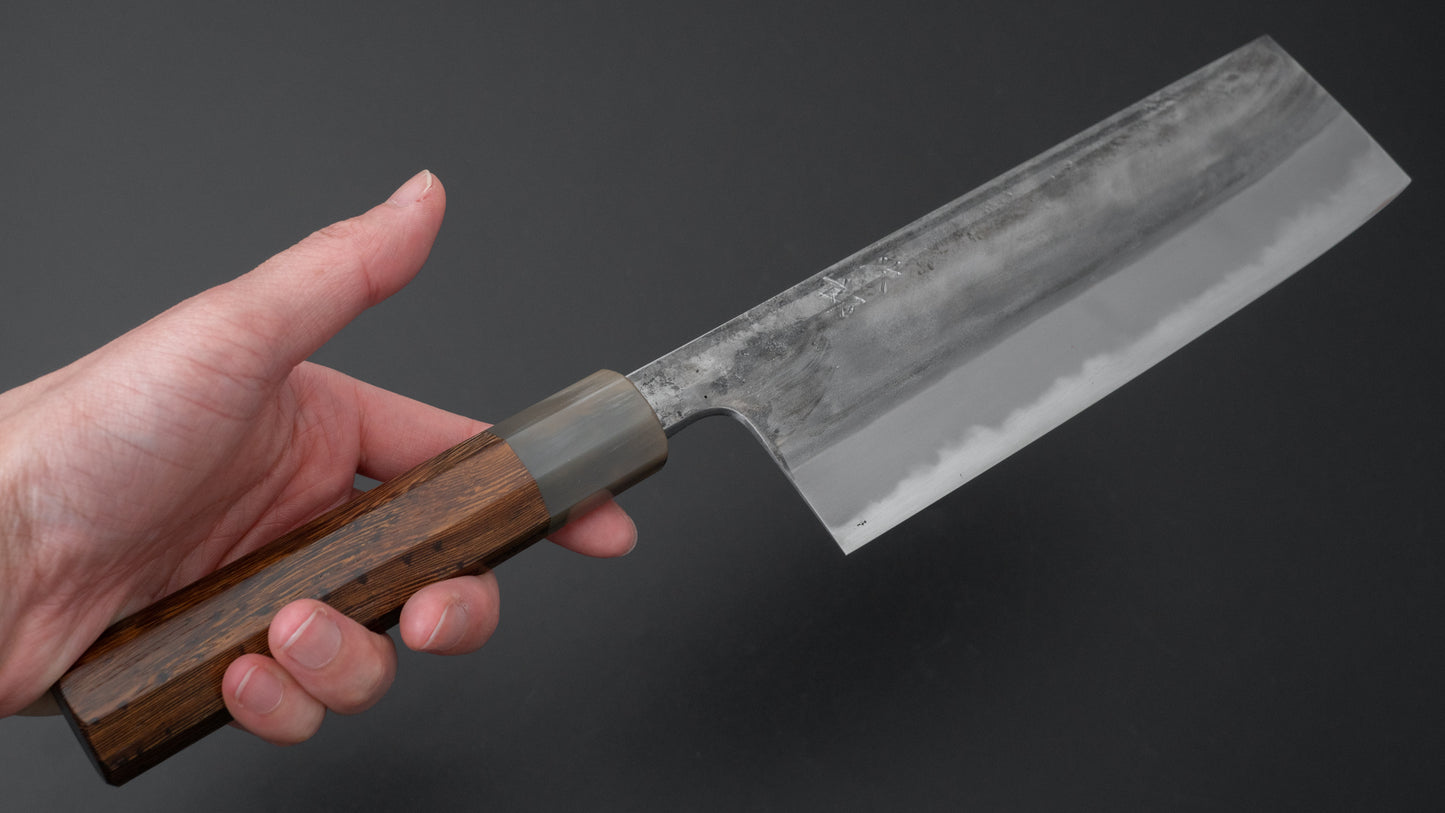 Jiro Tsuchime Wa Nakiri 180mm Taihei Tagayasan Handle (Discounted/ #493) - HITOHIRA