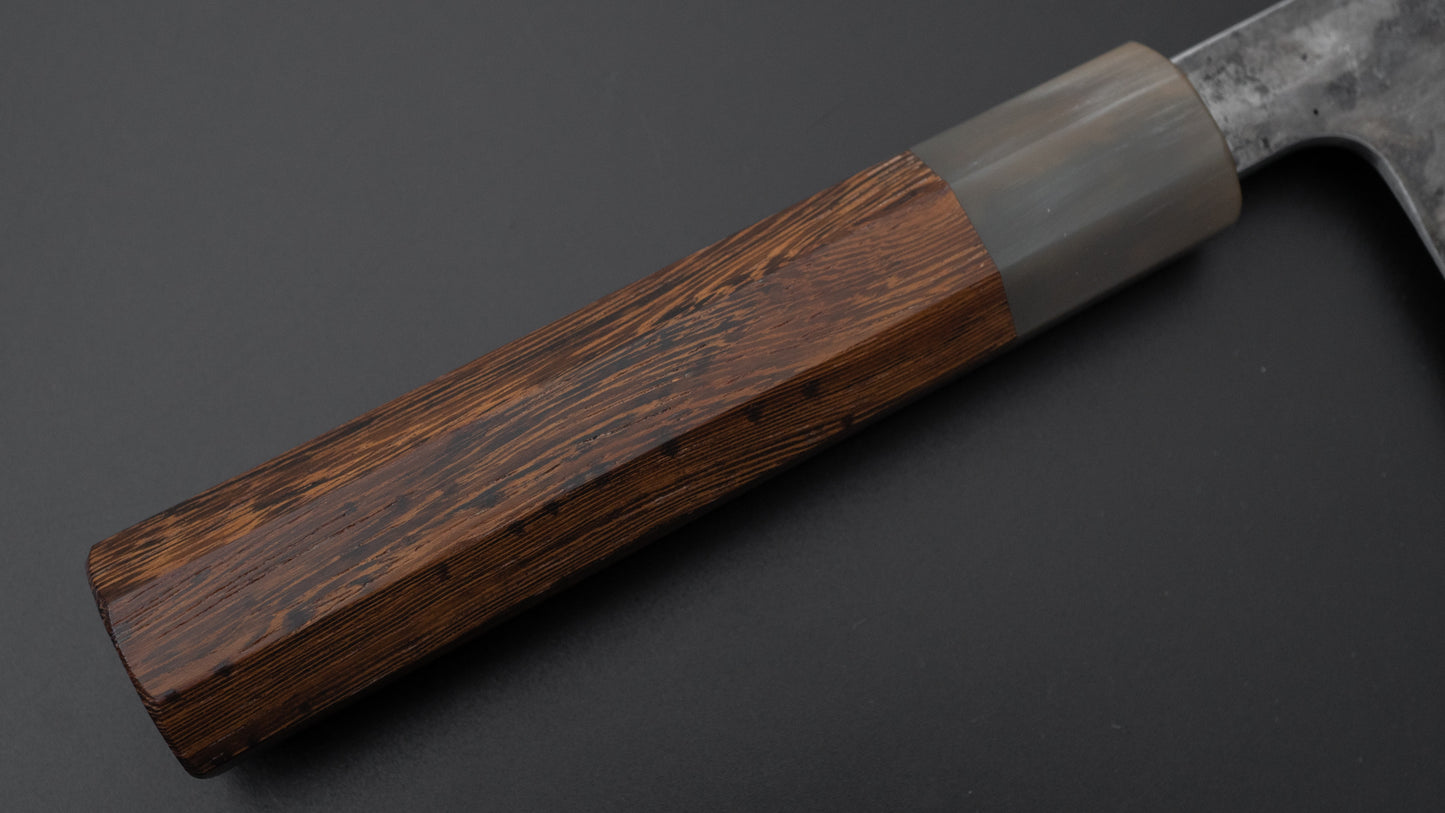 Jiro Tsuchime Wa Nakiri 180mm Taihei Tagayasan Handle (Discounted/ #493) - HITOHIRA