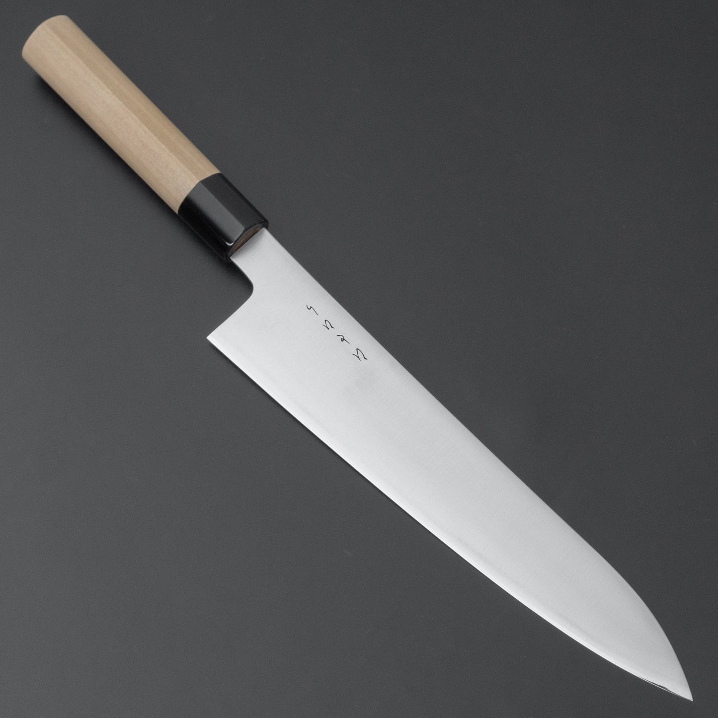 Hitohira KH Stainless Gyuto 240mm Ho Wood Handle (D-Shape) - HITOHIRA