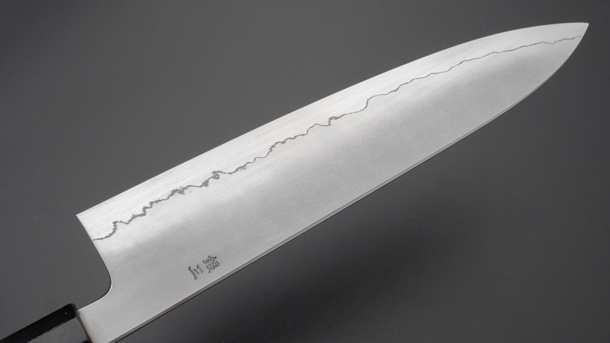 Hitohira Kikuchiyo Izo Silver #3 Gyuto 240mm Yakusugi Cedar Handle - HITOHIRA