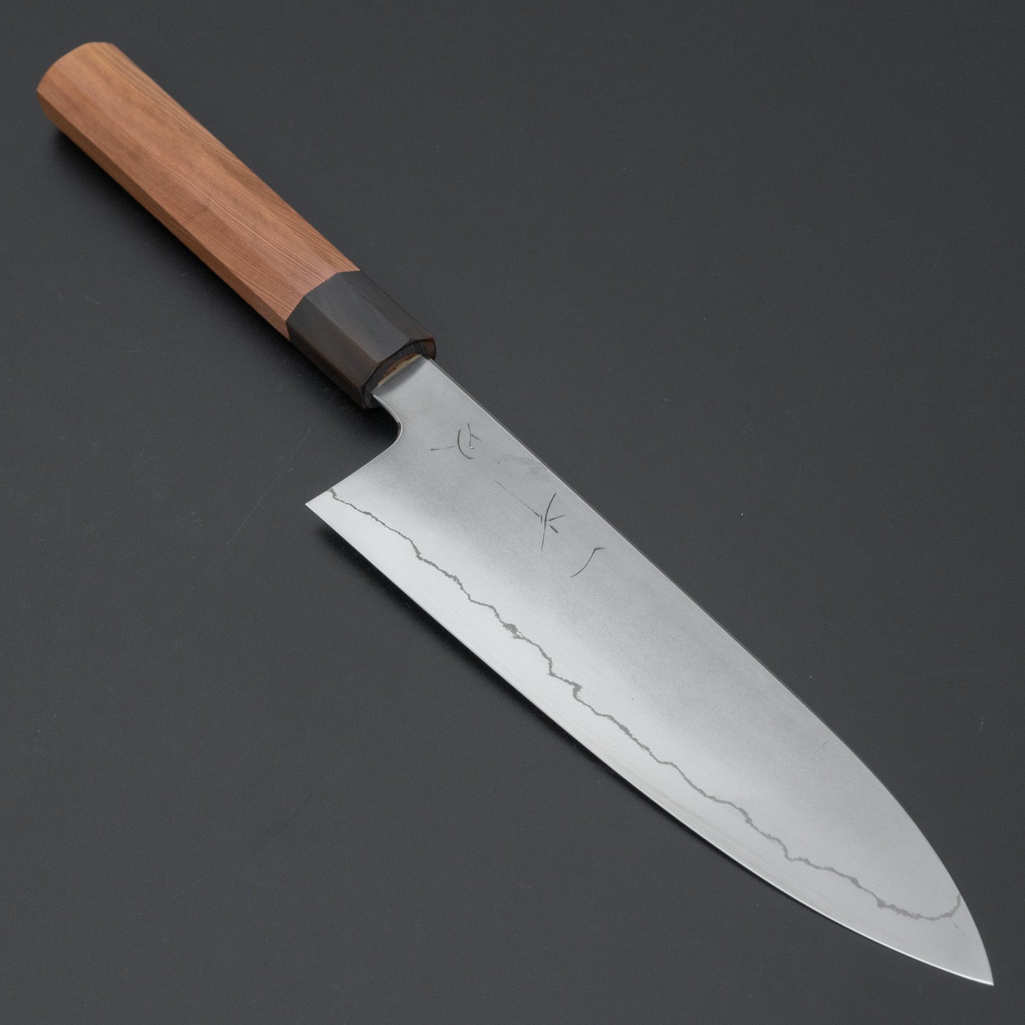 Hitohira Kikuchiyo Izo Silver #3 Gyuto 210mm Yakusugi Cedar Handle - HITOHIRA