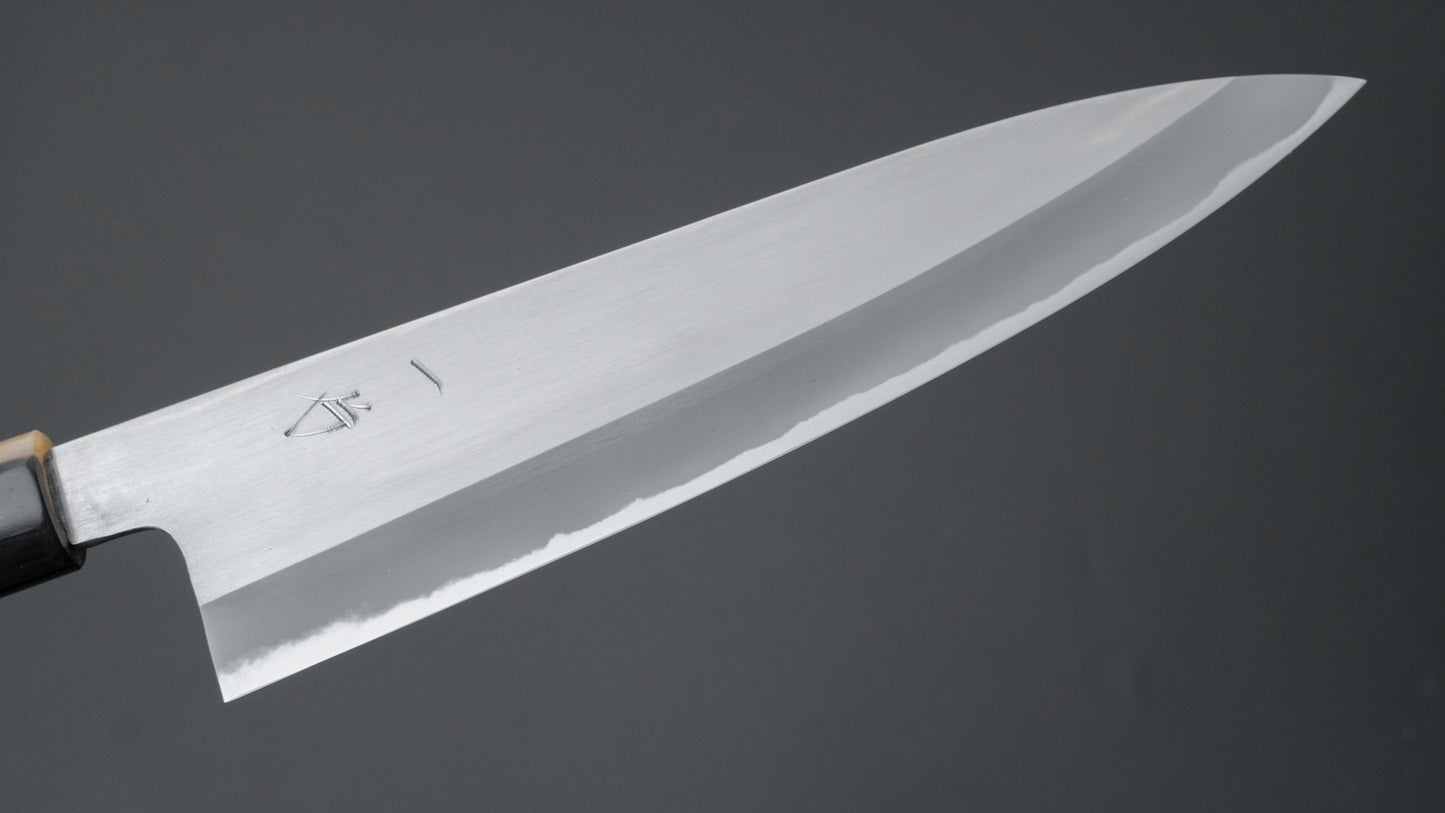 Hitohira Hinode Migaki White #2 Gyuto 210mm Ho Wood Handle (D-Shape) - HITOHIRA