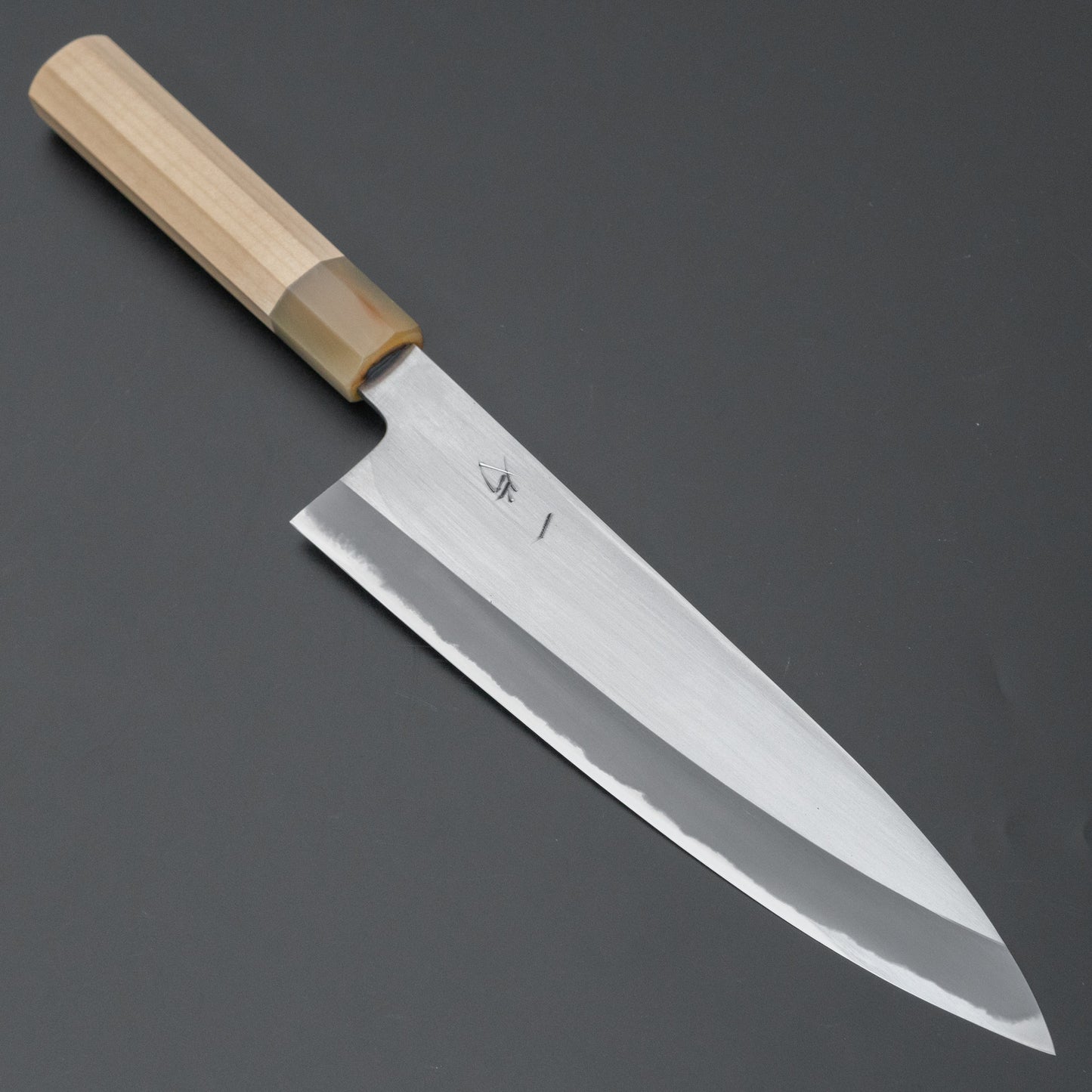 Hitohira Hinode Migaki White #2 Gyuto 210mm Ho Wood Handle - HITOHIRA