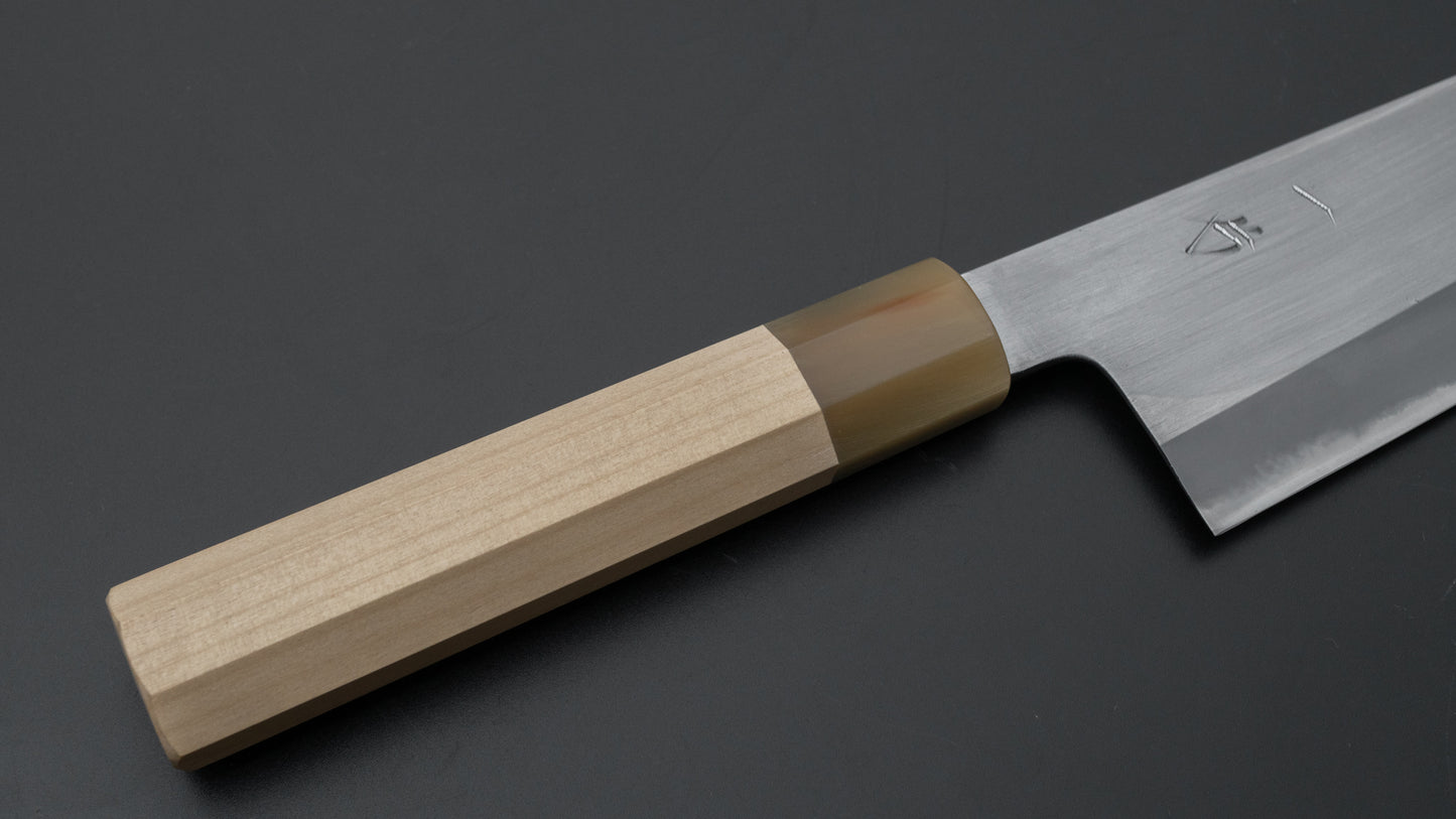 Hitohira Hinode Migaki White #2 Gyuto 210mm Ho Wood Handle - HITOHIRA