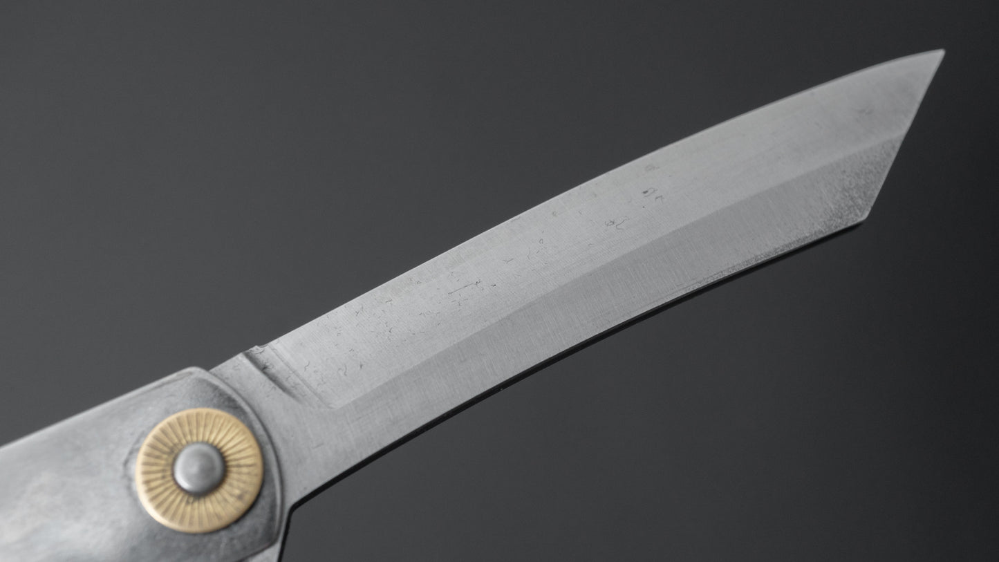 Higonokami VG10 Folding Knife Large Stainless Handle - HITOHIRA