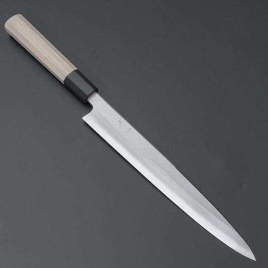 Hitohira Kikuchiyo Rikichi Silver #3 Yanagiba 240mm Ho Wood Handle (Saya) - HITOHIRA