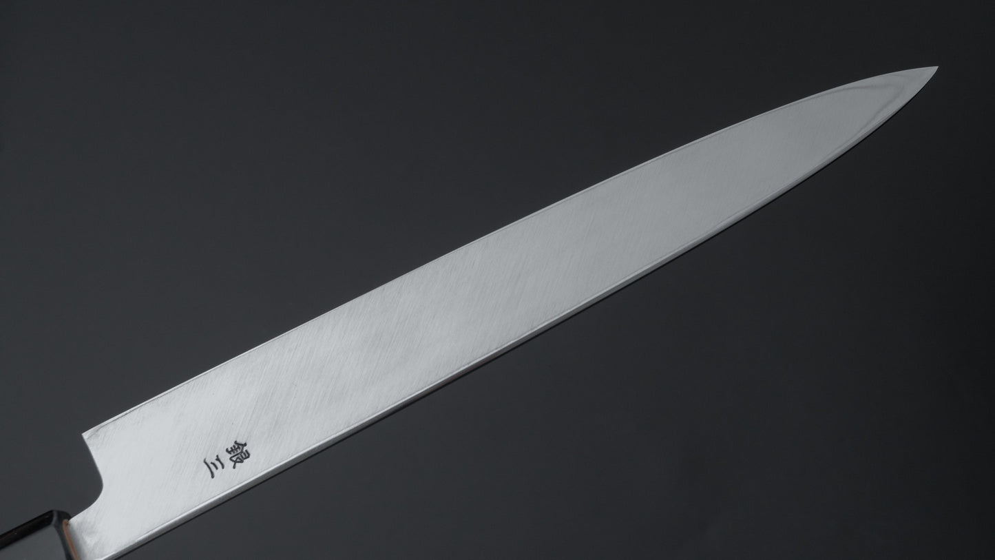 Hitohira Kikuchiyo Rikichi Silver #3 Yanagiba 240mm Ho Wood Handle (Saya) - HITOHIRA