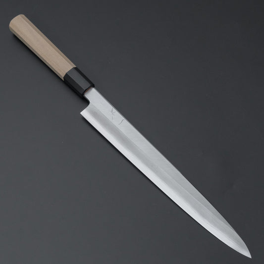 Hitohira Kikuchiyo Rikichi Silver #3 Yanagiba 270mm Ho Wood Handle (Saya) - HITOHIRA