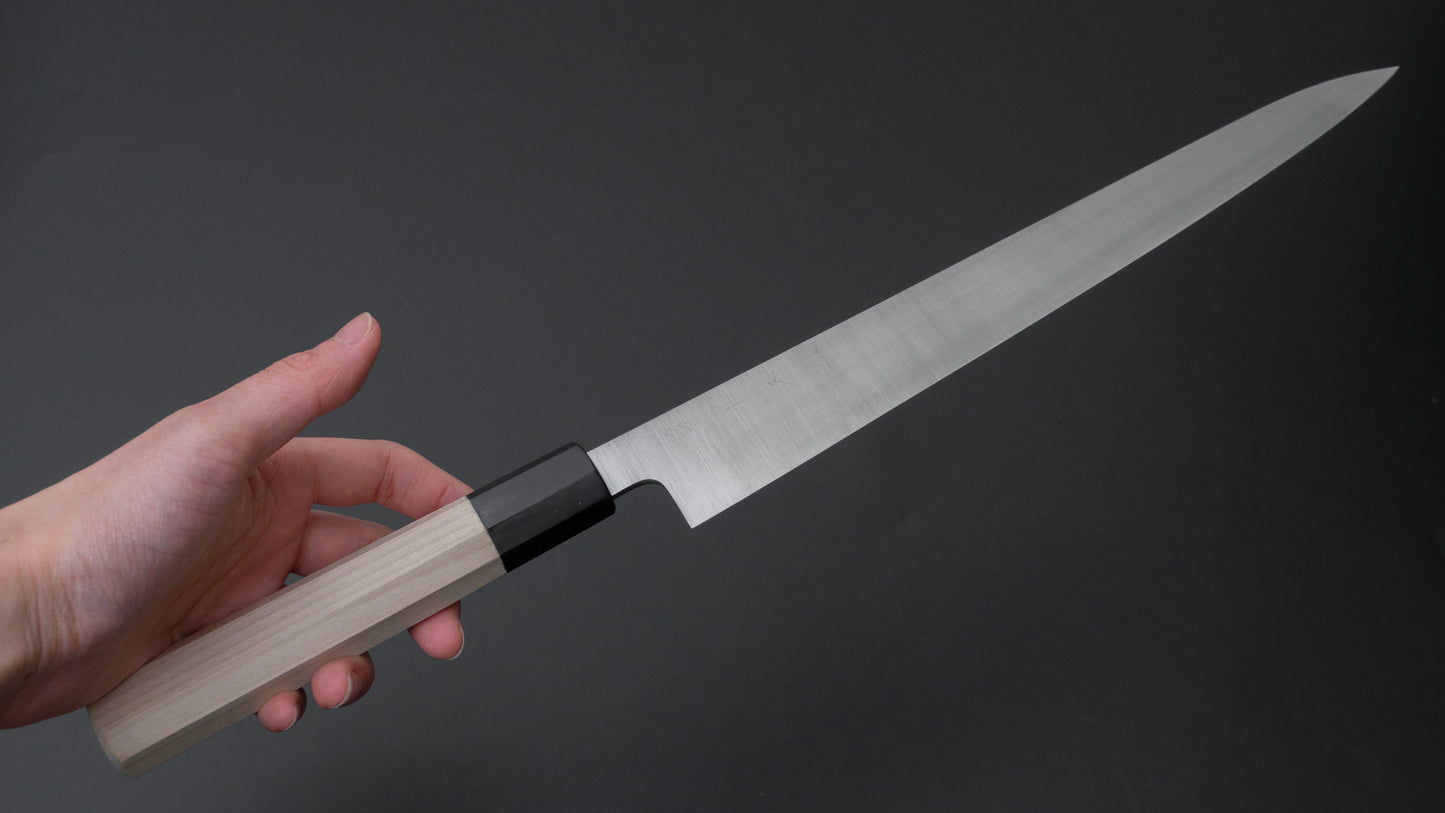 Hitohira Ashi White #2 Sujihiki 270mm Ho Wood Handle - HITOHIRA