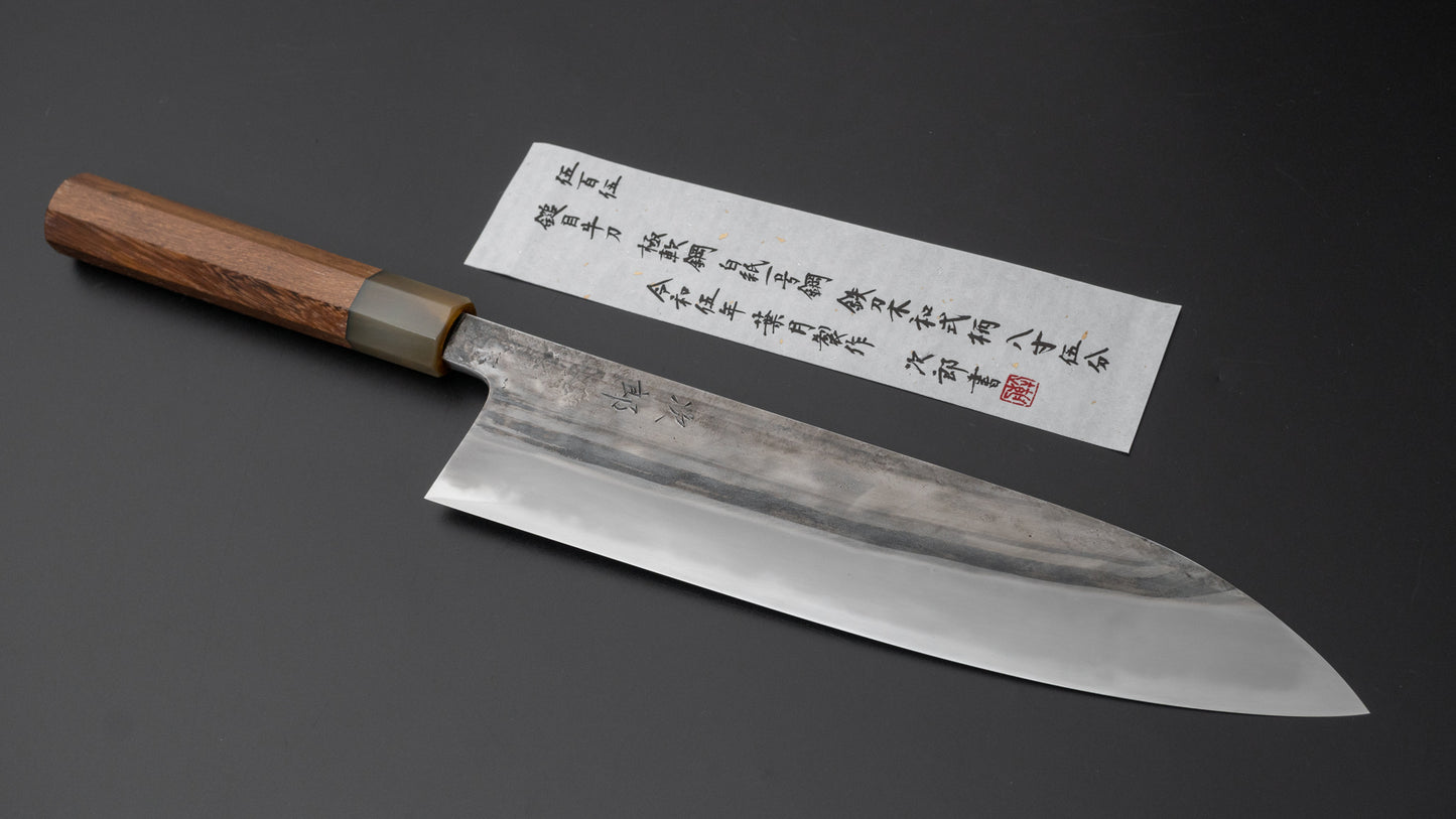 Jiro Tsuchime Wa Gyuto 255mm Taihei Tagayasan Handle (#505) - HITOHIRA