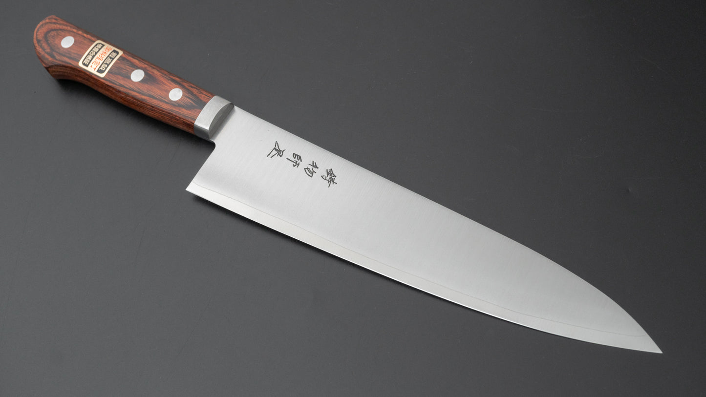 Hitohira Imojiya MZ VG-1 Gyuto 210mm Imitation Mahogany Handle - HITOHIRA