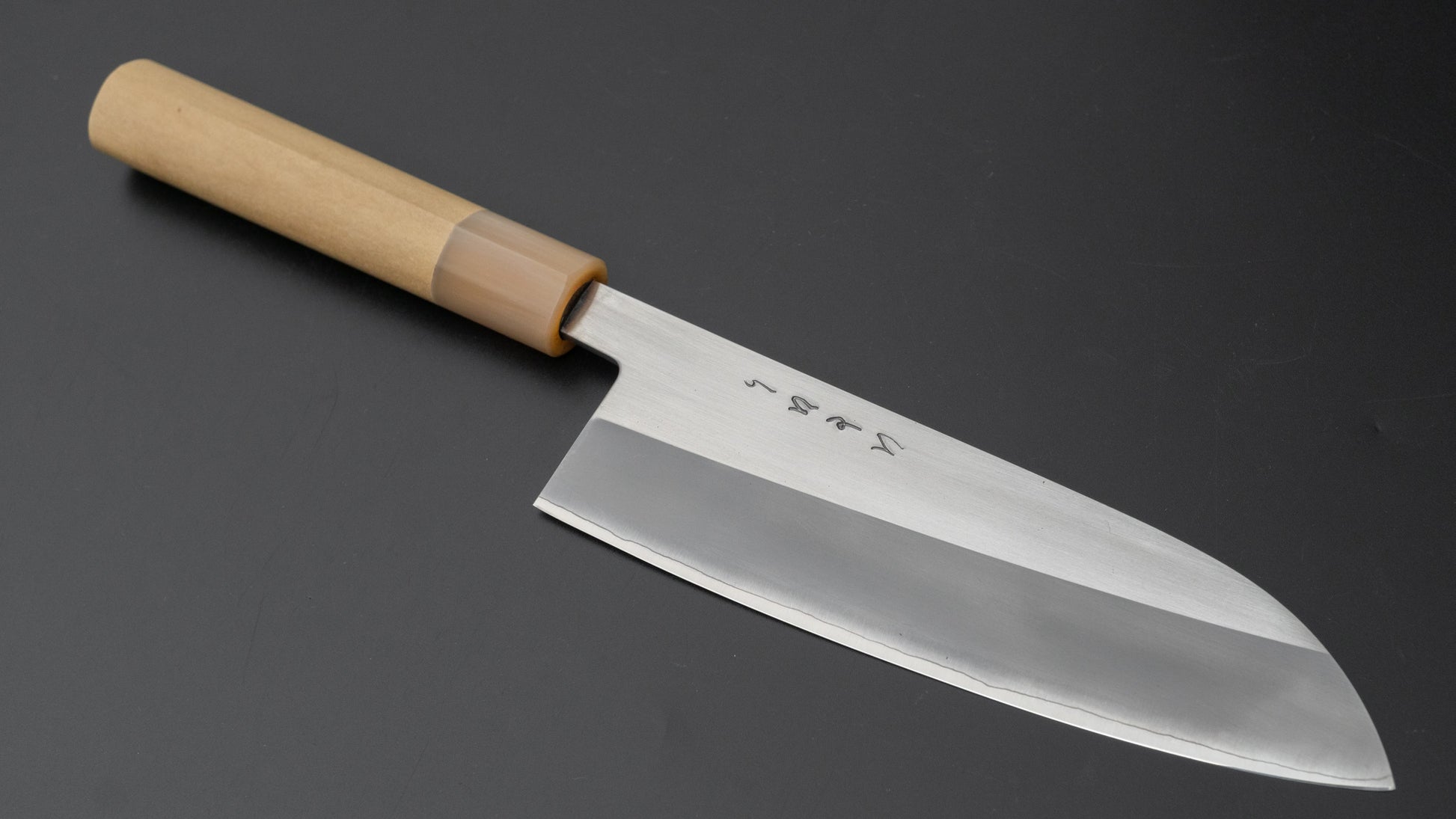 Hitohira TD SLD Migaki Santoku 165mm Ho Wood Handle (D-Shape) - HITOHIRA