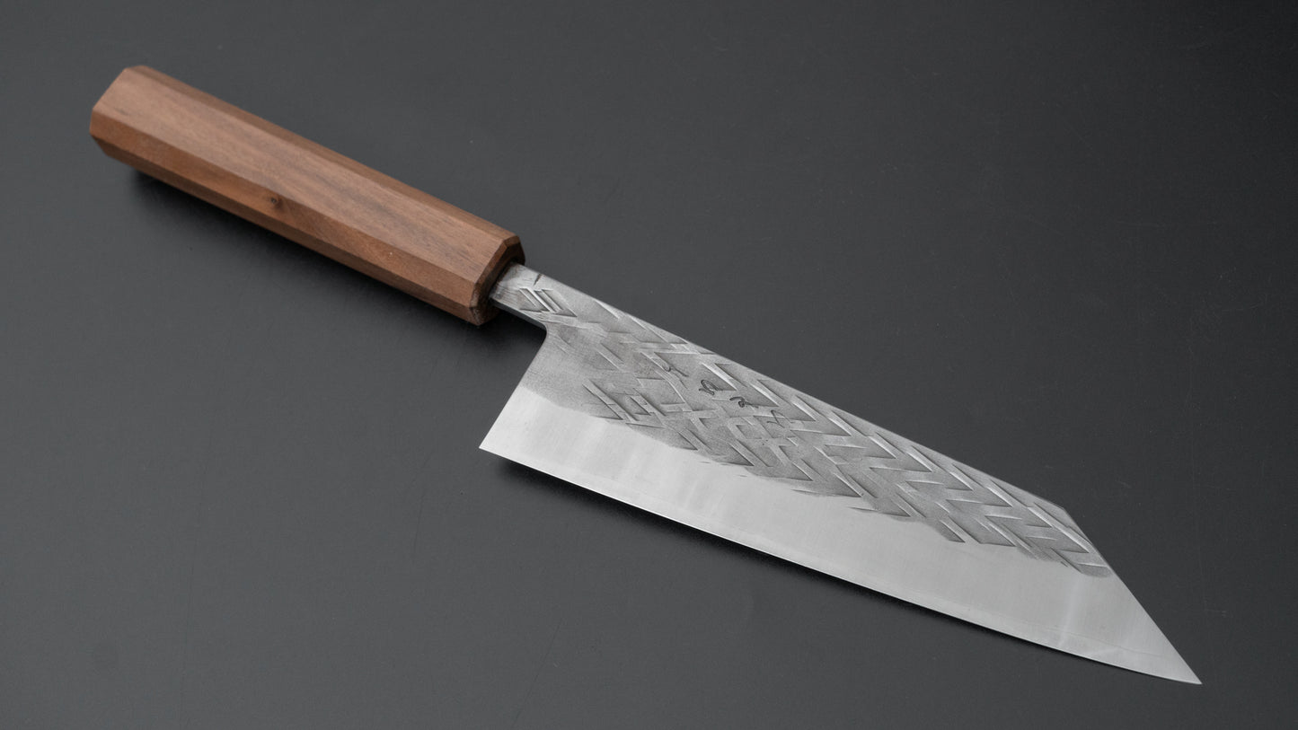 Hitohira TD SLD Tsuchime Bunka 170mm Walnut Handle (Mono) - HITOHIRA