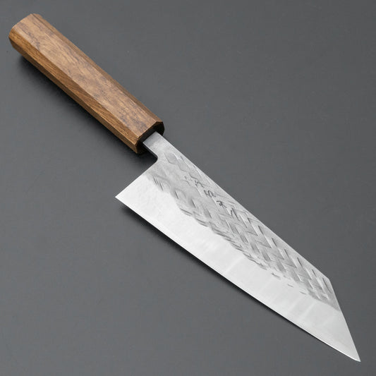 Hitohira TD SLD Tsuchime Bunka 170mm Dark Lacquered Oak Handle - HITOHIRA