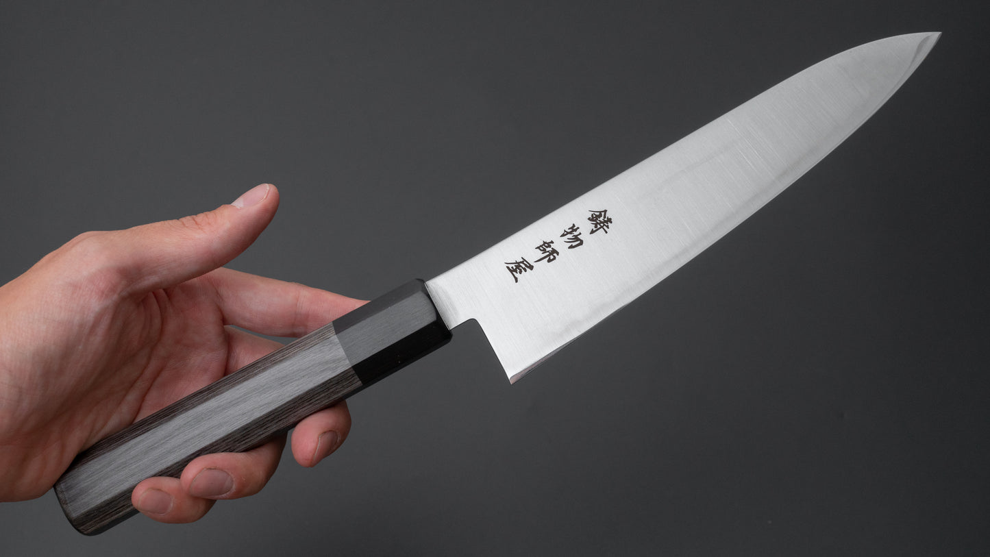 Hitohira Imojiya TH Stainless Gyuto 180mm Pakka Handle (Wa) - HITOHIRA