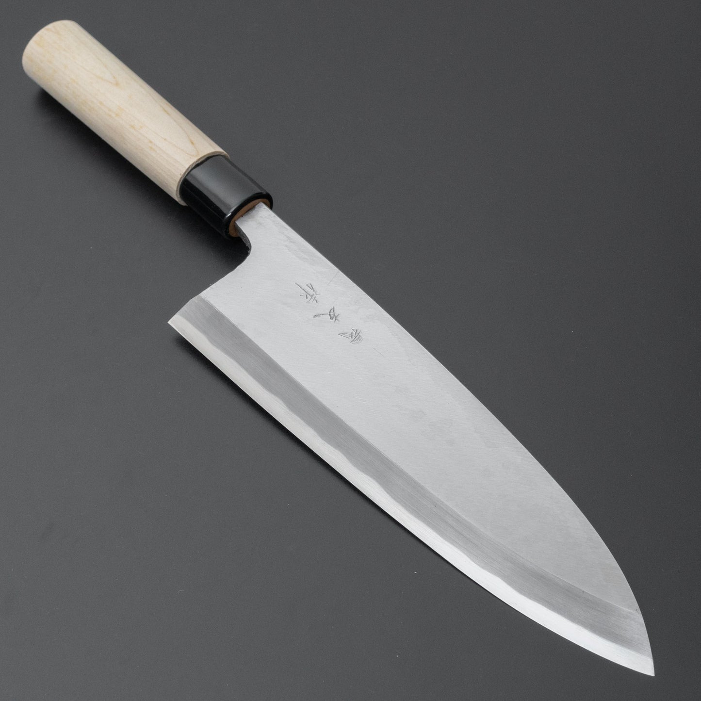 Morihei Yoshitomo Deba 240 Poplar Handle - HITOHIRA