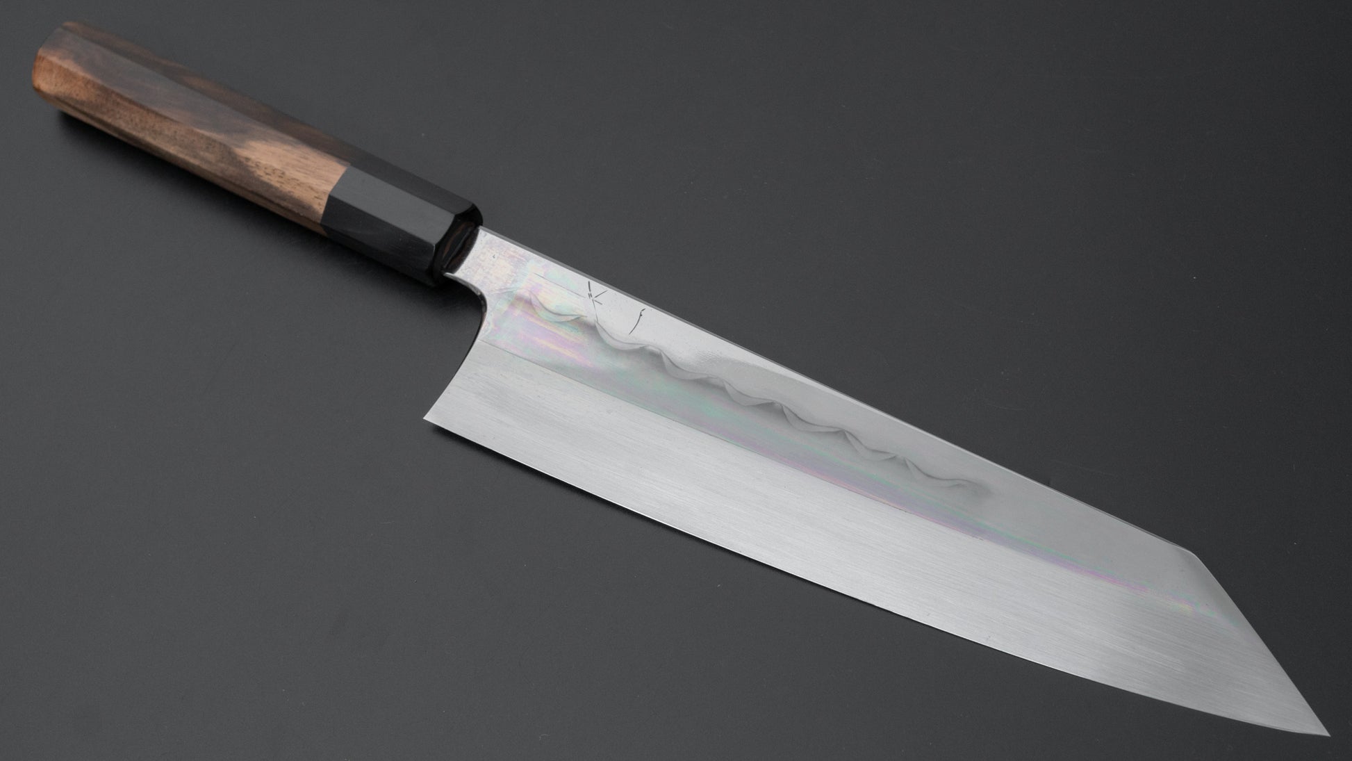 Hitohira Togashi White #1 Mizu Honyaki Kiritsuke Gyuto 240mm Kurokaki Persimmon Handle (#076/ Saya) - HITOHIRA