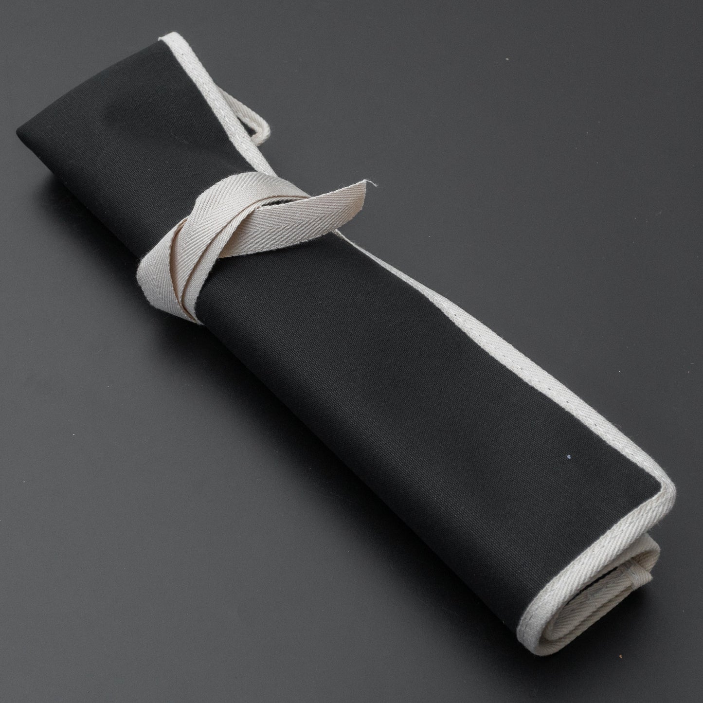 Hitohira 4 Pockets Canvas Knife Roll Black - HITOHIRA