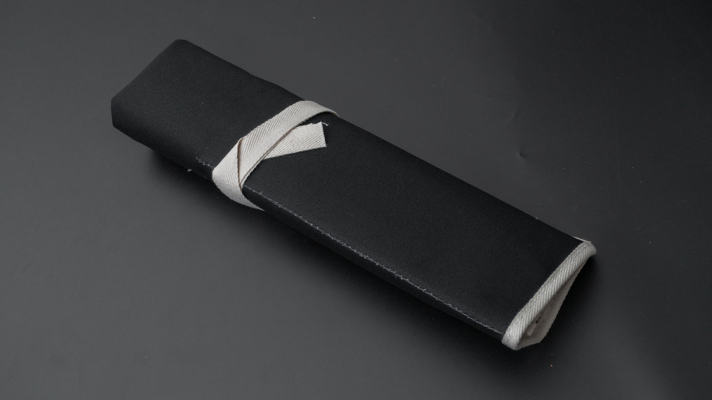 Hitohira 4 Pockets Canvas Knife Roll Black - HITOHIRA