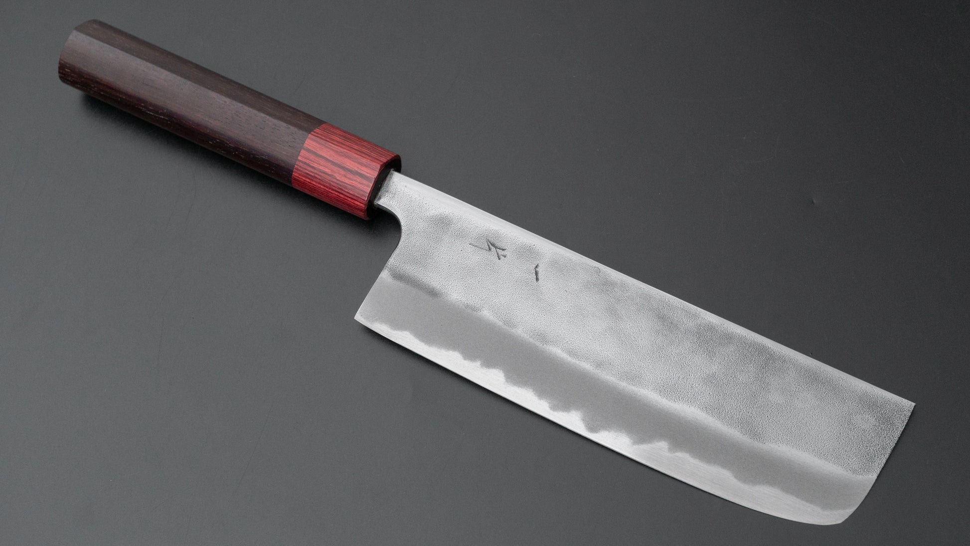 Hitohira YG Nashiji White #2 Nakiri 165mm Rosewood Handle - HITOHIRA