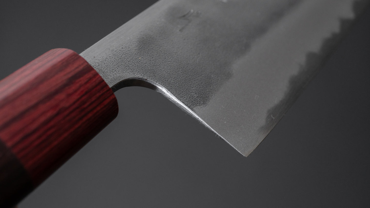 Hitohira YG Nashiji White #2 Nakiri 165mm Rosewood Handle - HITOHIRA