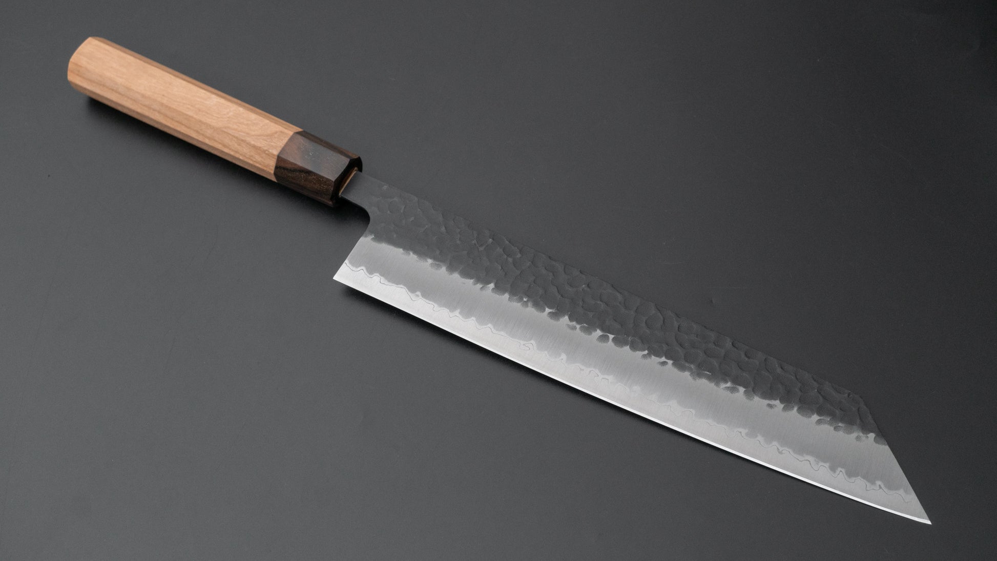 Hitohira Futana SB Kuro Tsuchime Kiritsuke Gyuto 240mm Cherry Wood Handle - HITOHIRA