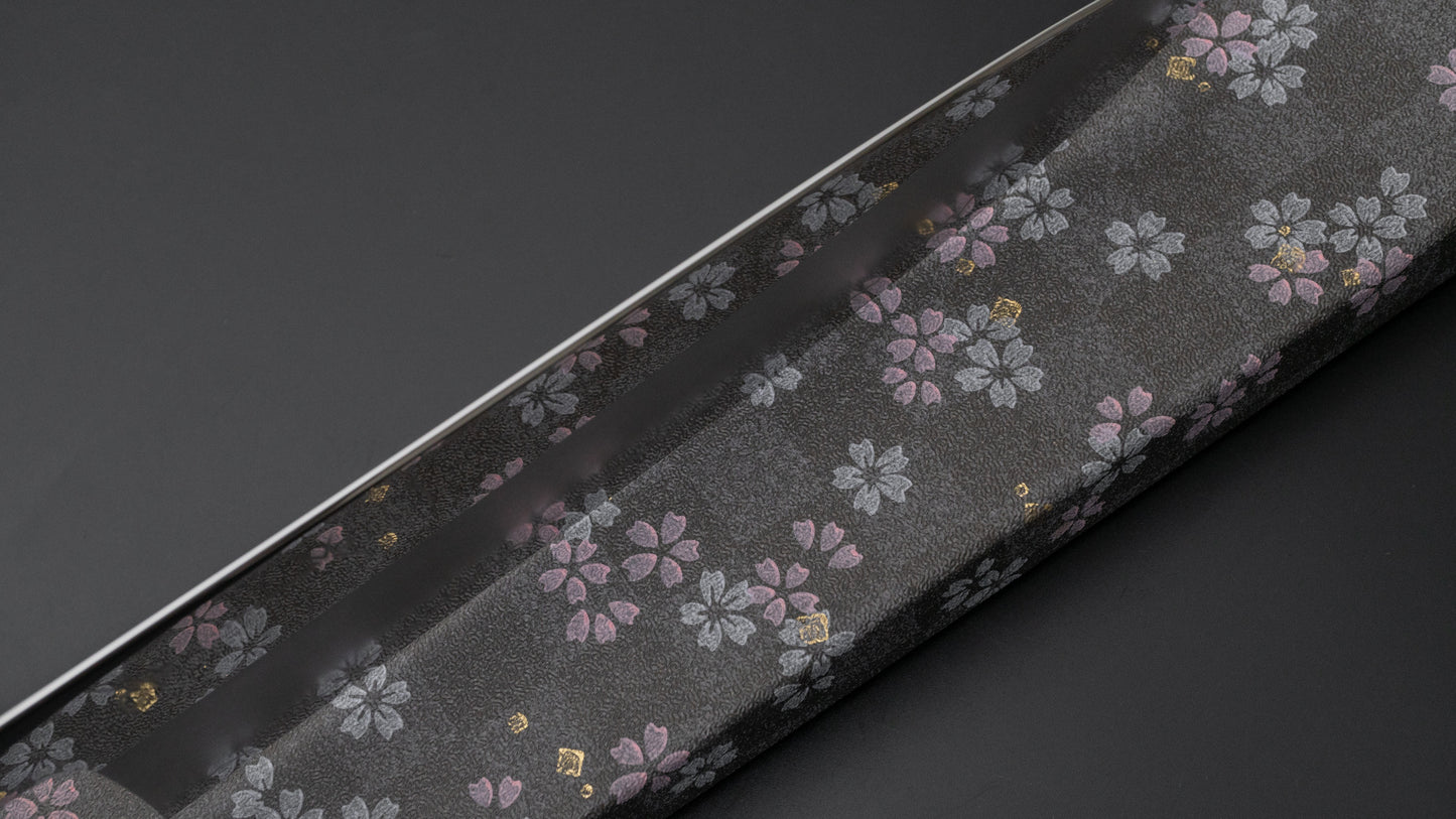 Hitohira Kikuchiyo Rou Silver #3 Mirror Polished Gyuto 240mm Ebony Handle - HITOHIRA