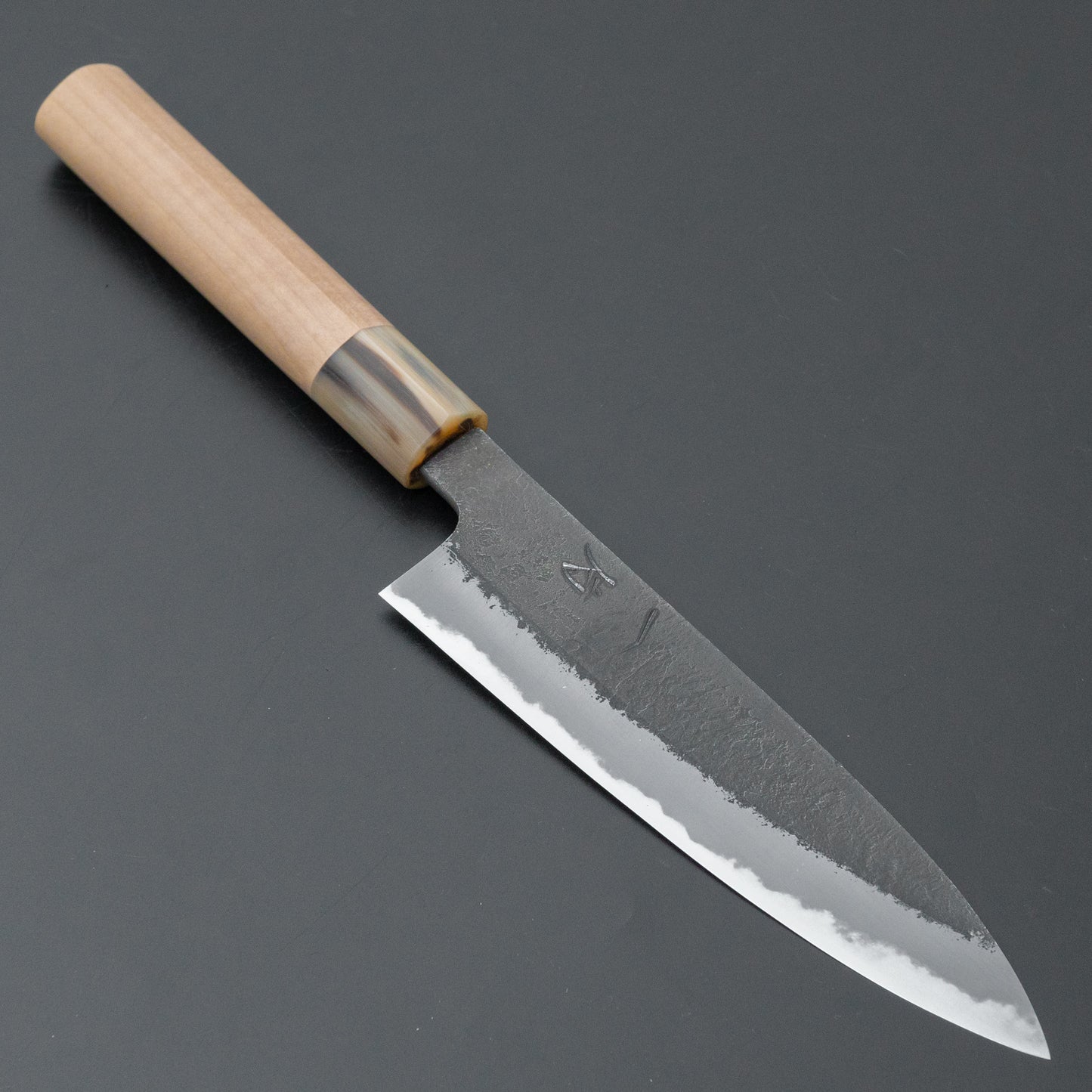 Hitohira Hinode Nashiji White #2 Petty 150mm Ho Wood Handle (D-Shape) - HITOHIRA