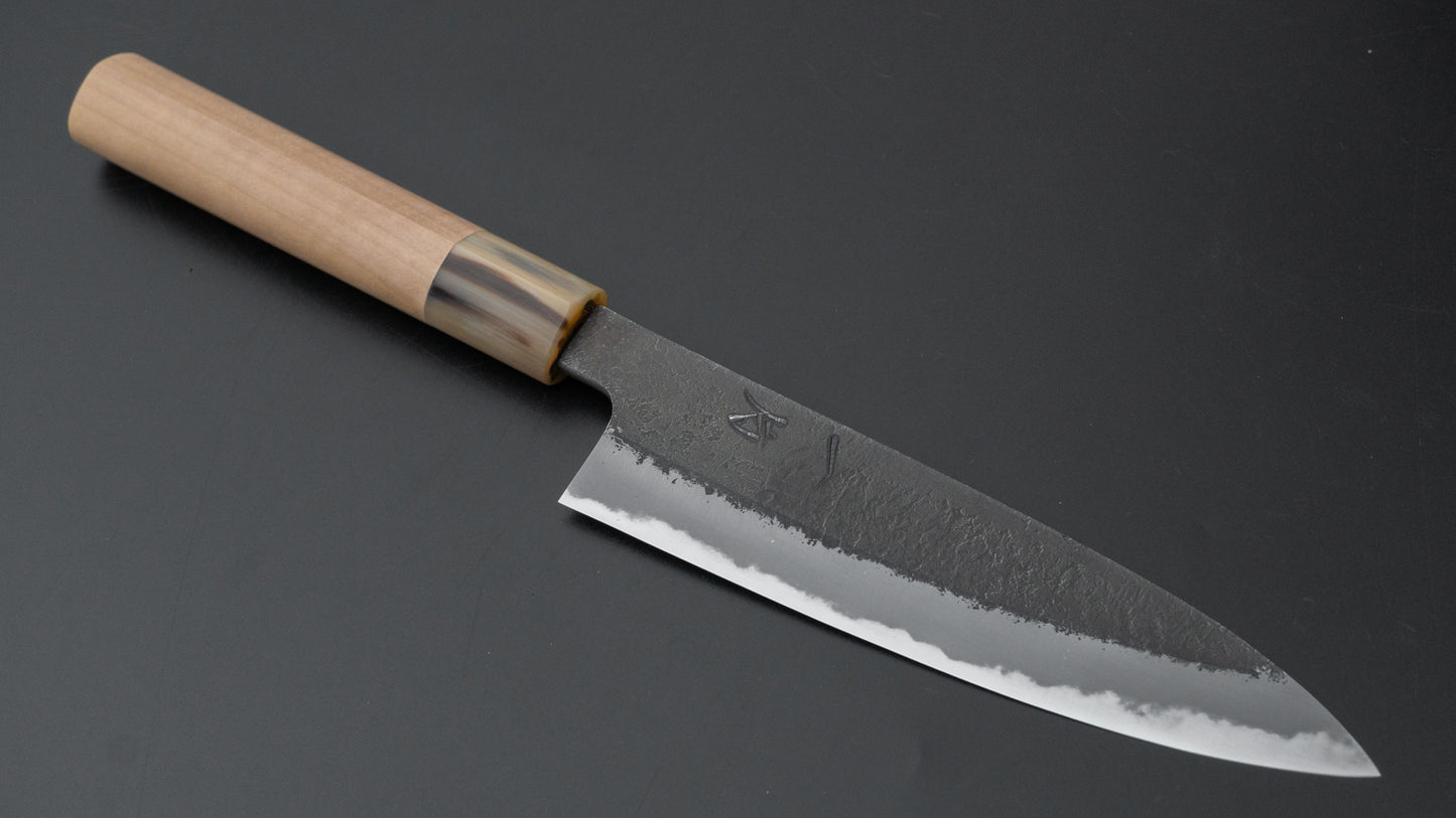 Hitohira Hinode Nashiji White #2 Petty 150mm Ho Wood Handle (D-Shape) - HITOHIRA