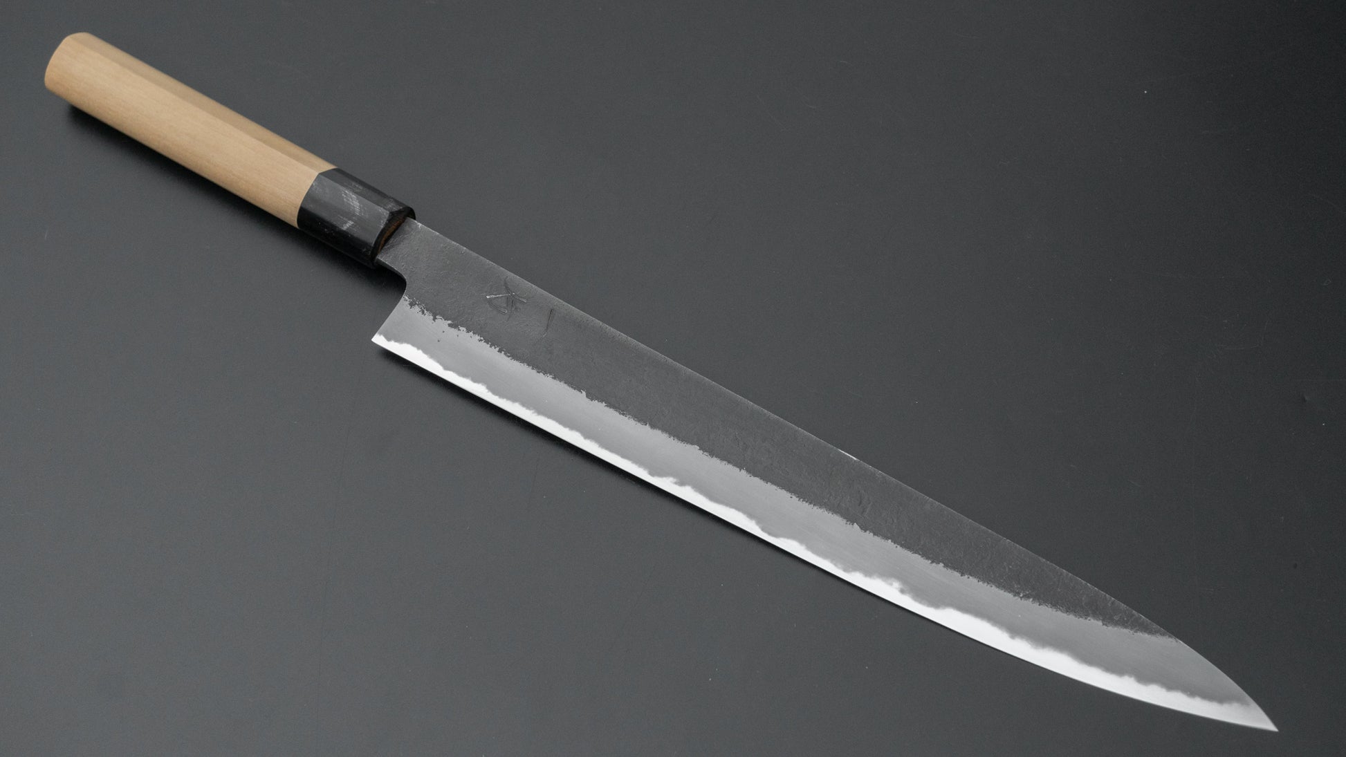 Hitohira Hinode Nashiji White #2 Sujihiki 270mm Ho Wood Handle (D-Shape) - HITOHIRA