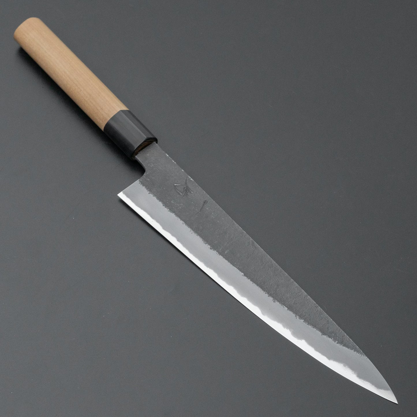 Hitohira Hinode Nashiji White #2 Sujihiki 210mm Ho Wood Handle (D-Shape) - HITOHIRA