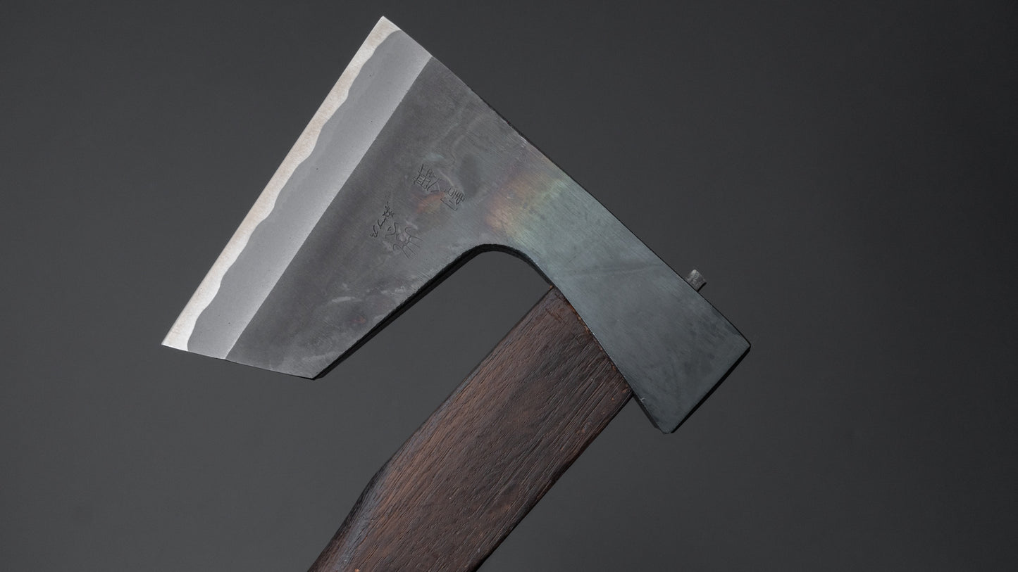 Mizuno Warikomi Jikata Masakari Ax 570g Burnt Oak Handle - HITOHIRA