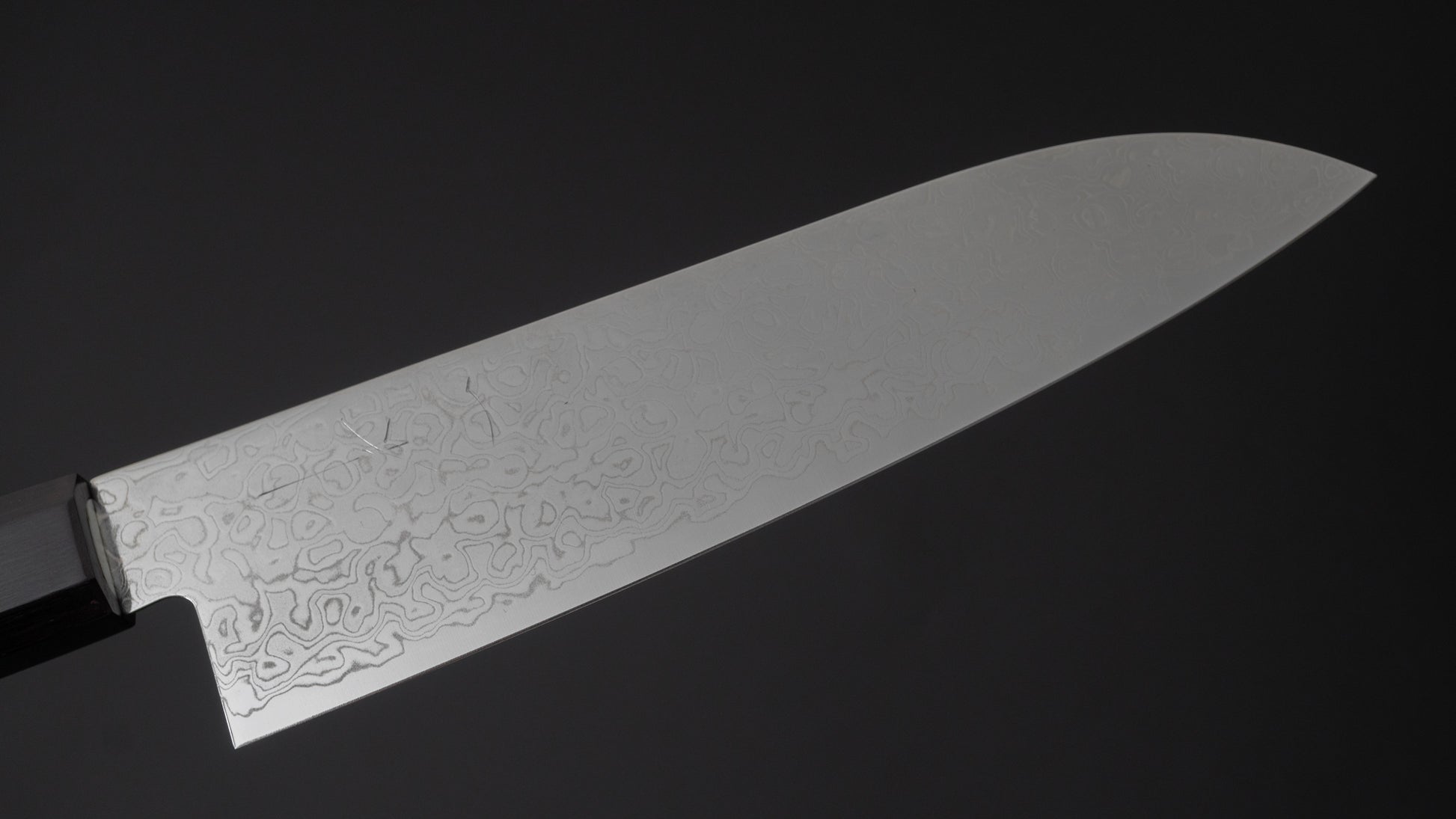 Hitohira HG Damascus Santoku Rosewood Handle (Original Handle) - HITOHIRA