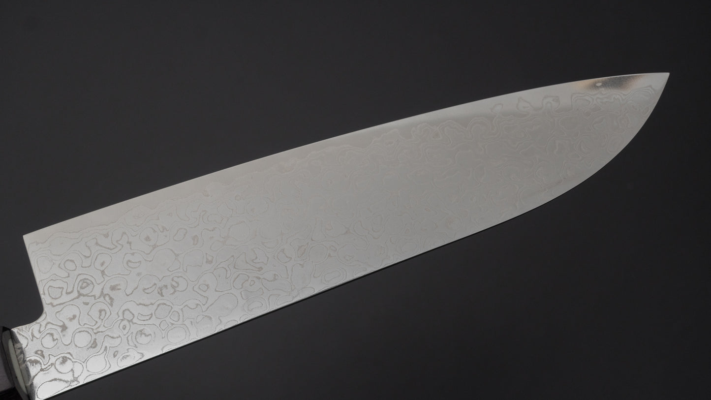 Hitohira HG Damascus Santoku Rosewood Handle (Original Handle) - HITOHIRA