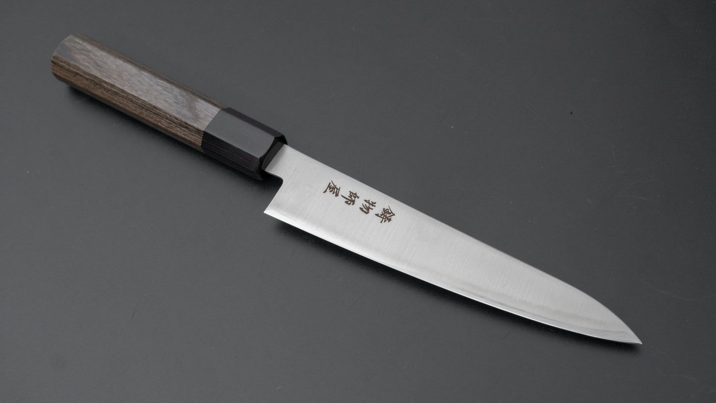 Hitohira Imojiya TH Stainless Petty 150mm Pakka Handle (Wa) - HITOHIRA