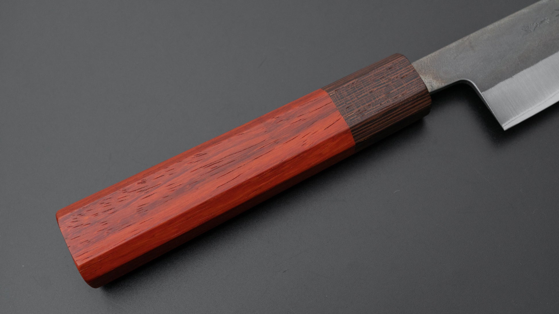 Hitohira TD Blue #2 Stainless Clad Kurouchi Gyuto 165mm Padauk Handle - HITOHIRA