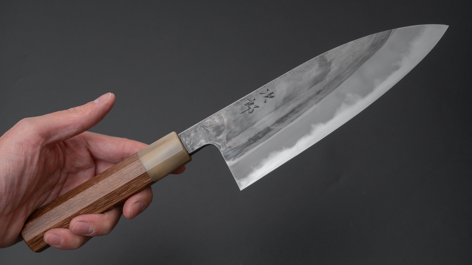 Jiro Tsuchime Wa Santoku 180mm Taihei Tagayasan Handle (#524) - HITOHIRA