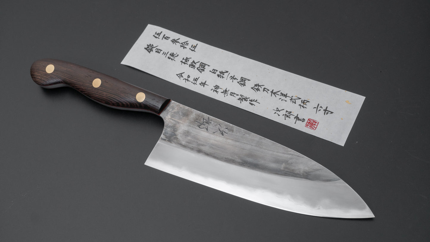 Jiro Tsuchime Yo Santoku 180mm Tagayasan Handle (#535) - HITOHIRA