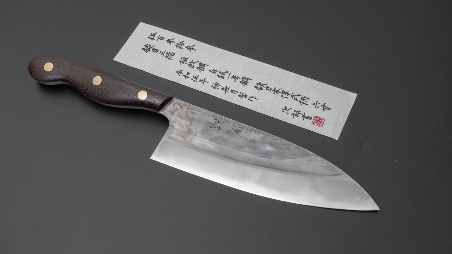 Jiro Tsuchime Yo Santoku 180mm Tagayasan Handle (#533) - HITOHIRA