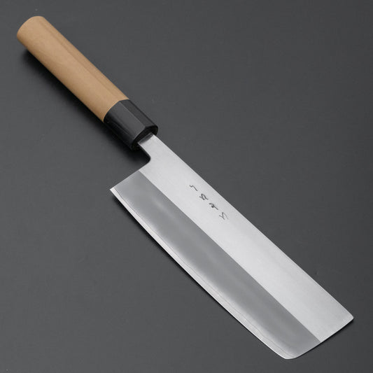 Hitohira TD SLD Migaki Nakiri 165mm Ho Wood Handle (D-Shape) - HITOHIRA