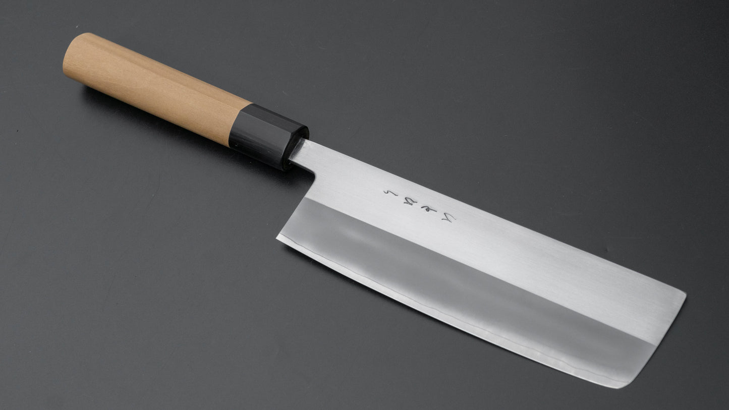 Hitohira TD SLD Migaki Nakiri 165mm Ho Wood Handle (D-Shape) - HITOHIRA