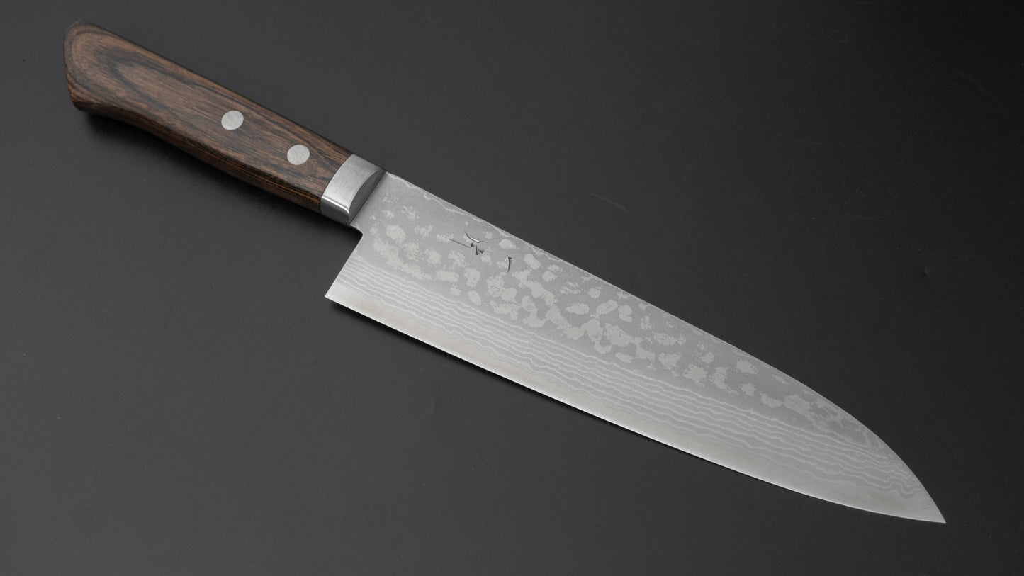 Hitohira NM V10 Damascus Gyuto 180mm Pakka Handle - HITOHIRA