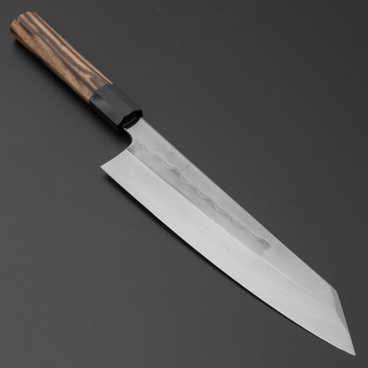 Hitohira Togashi White #1 Mizu Honyaki Kiritsuke Gyuto 240mm Kurokaki Persimmon Handle (#080/ Saya) - HITOHIRA