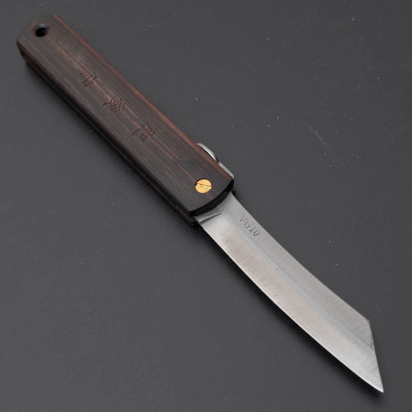 Higonokami VG10 Folding Knife Ebony Handle - HITOHIRA