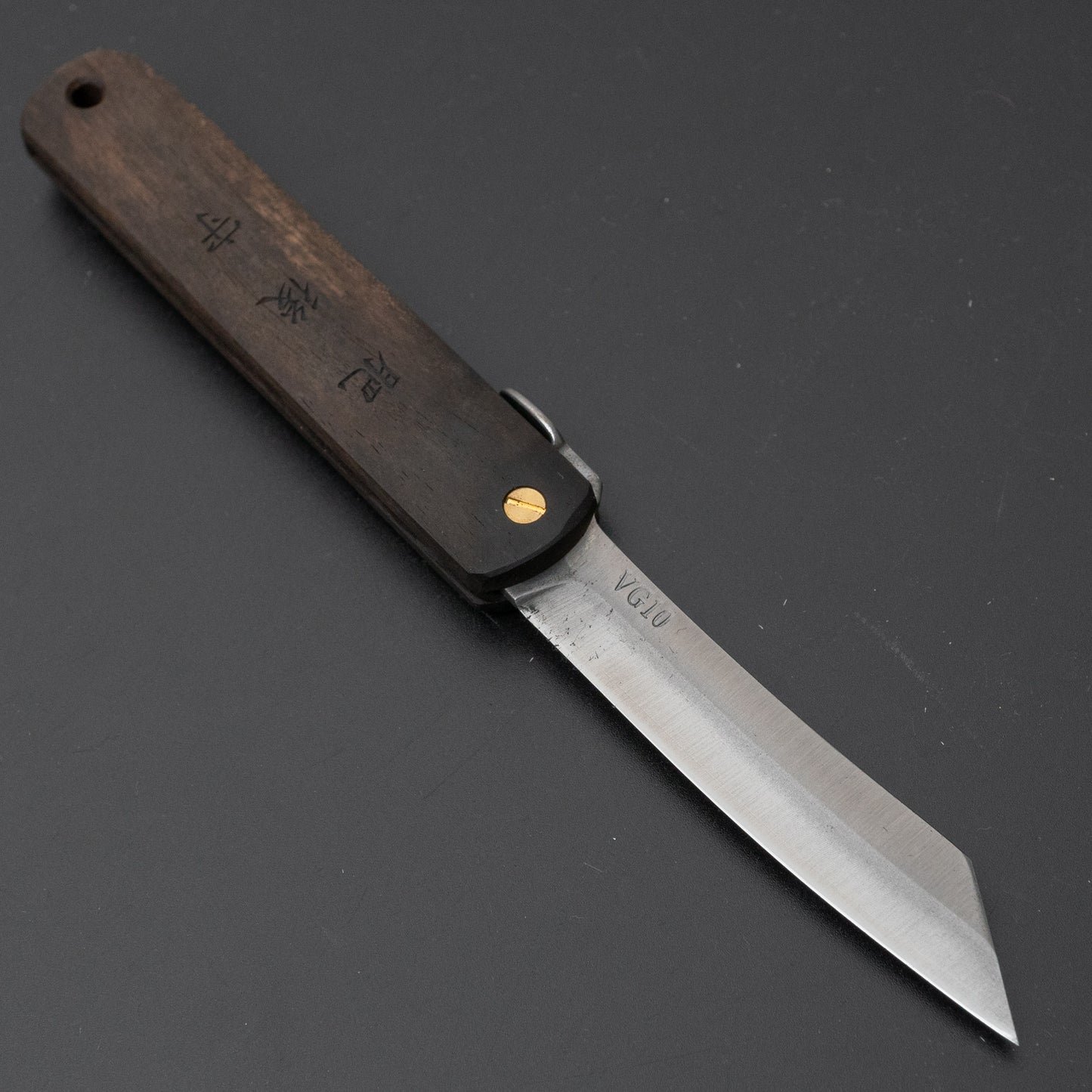 Higonokami VG10 Folding Knife Kurokaki Persimmon Handle - HITOHIRA