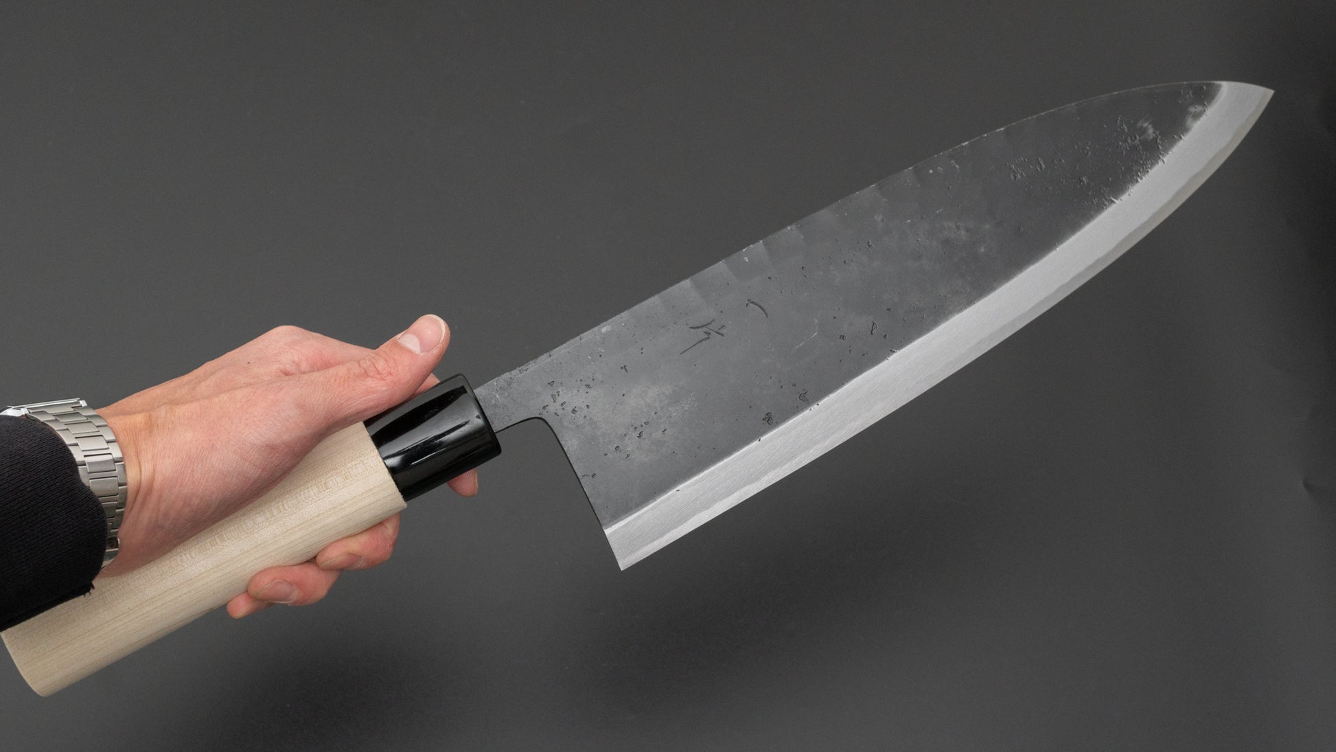 Hitohira White Kurouchi White #2 Shakekiri 300mm Poplar Handle - HITOHIRA