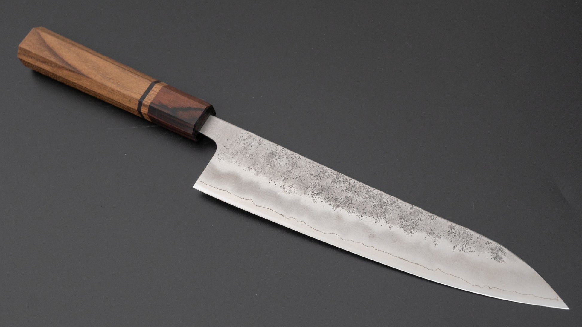 Hitohira Futana S3 Nashiji Gyuto 210mm Jindai Elm Handle - HITOHIRA