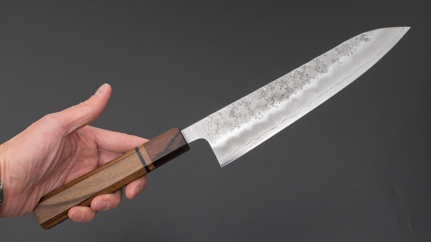 Hitohira Futana S3 Nashiji Gyuto 210mm Jindai Elm Handle - HITOHIRA