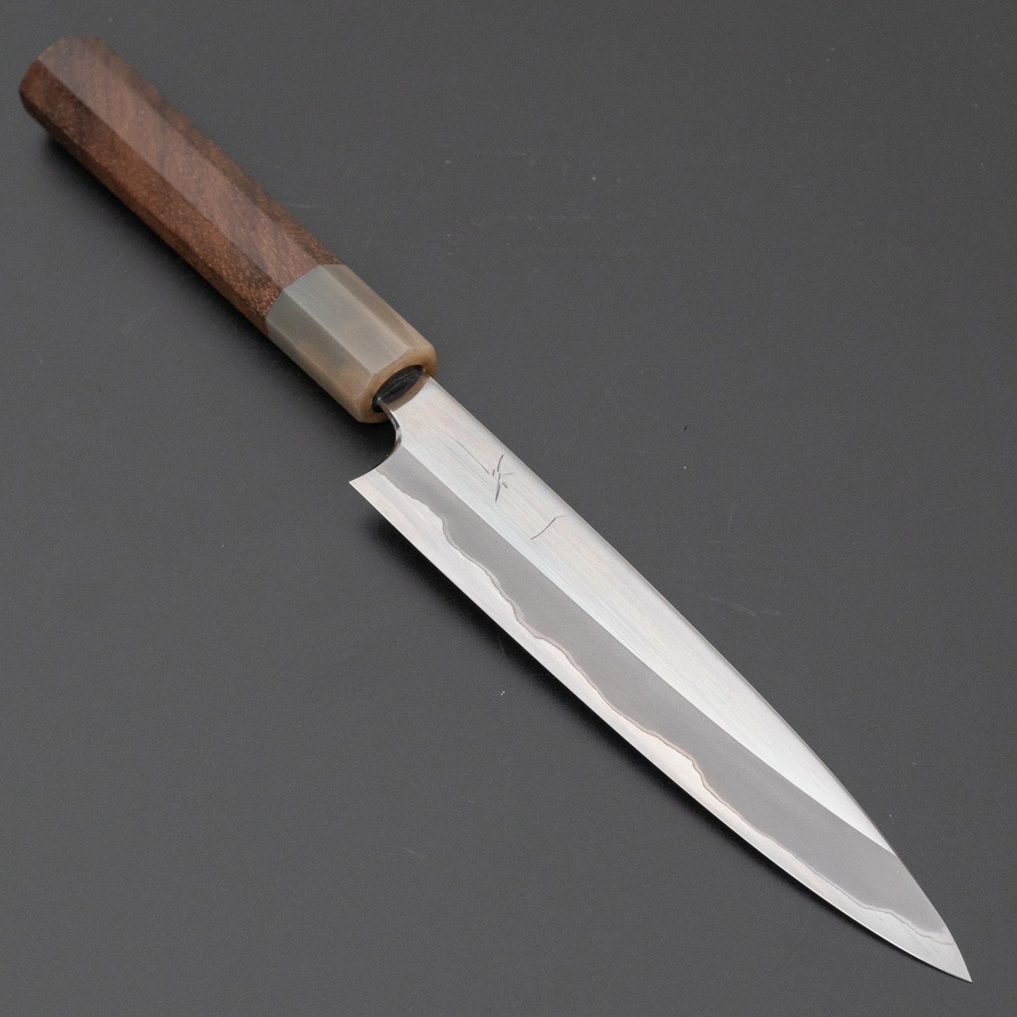 Hitohira Togashi Blue #1 Stainless Clad Petty 165mm Ziricote Handle (Mirror Polished) - HITOHIRA